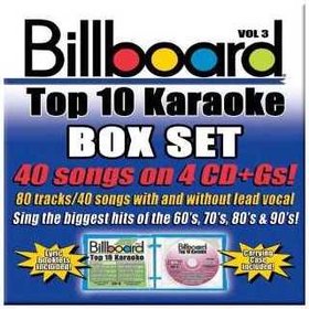 BILLBOARD TOP 10 KARAOKE 3 / VARIOUS 4 CD BOXED SET USA IMPORT