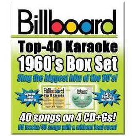 BILLBOARD TOP 40 KARAOKE: 1960'S BOX SET / VARIOUS 4 CD BOXED SET USA IMPORT