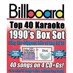 BILLBOARD TOP 10 KARAOKE: 1990'S BOX SET / VARIOUS 4 CD BOXED SET USA IMPORT