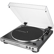 AT-LP60X-GM FULLY AUTOMATIC BELT-DRIVE TURNTABLE GRAY FRONT