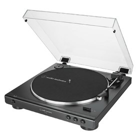 AT-LP60X-BK FULLY AUTOMATIC BELT-DRIVE TURNTABLE BLACK FRONT