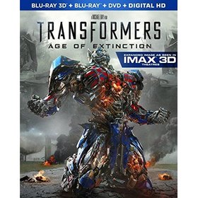TRANSFORMERS: AGE OF EXTINCTION 2 BLURAY 3D + BLU-RAY + DVD BOXED SET DUBBED SUBTITLED WIDESCREEN SENSORMATIC USA IMPORT