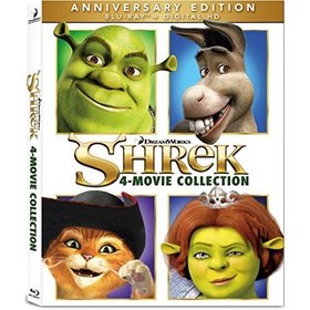 SHREK 4 MOVIE COLLECTION 4 BLURAY BOXED SET PAN & SCAN USA IMPORT